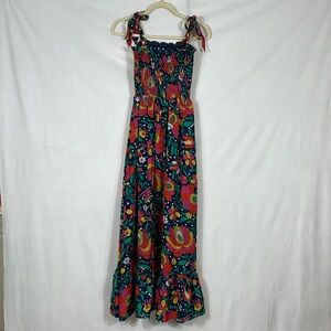 Summersalt Silky Luxe Smocked Maxi Dress Size XS